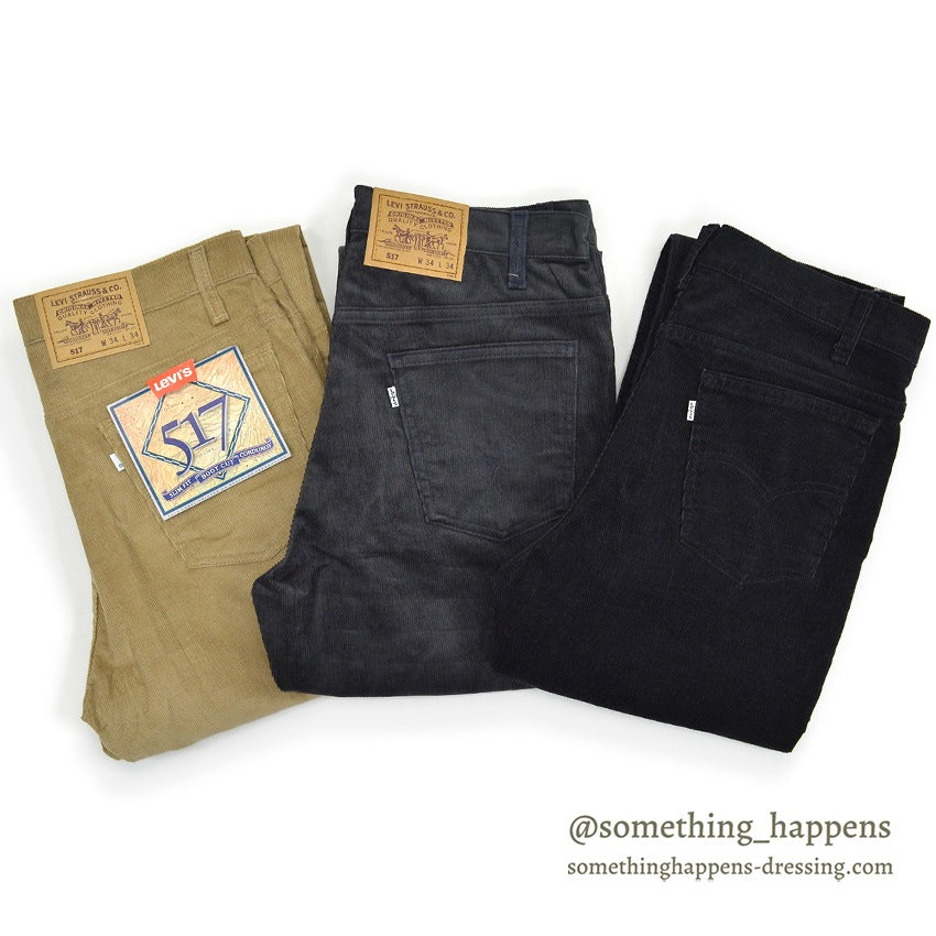 1990's DEADSTOCK Levi's 517 BOOT CUT CORDUROY PANTS... W34/L34