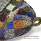 1990's~ J.CREW PATCHWORK WOOL KNIT CAP...