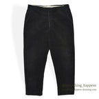1960's BLACK CORDUROY SLACKS...W35/L28
