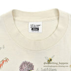 1990's REL-E-VANT PRODUCTS BOTANICAL ART PRINT T-SHIRT ... L