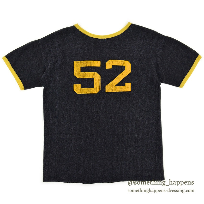~1960's CHAMPION ENSLEY ATHLETIC JERSEY T-SHIRT BLACK ... 44