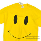 1990's DEADSTOCK DELTA SMILEY FACE PRINT T-SHIRT...L