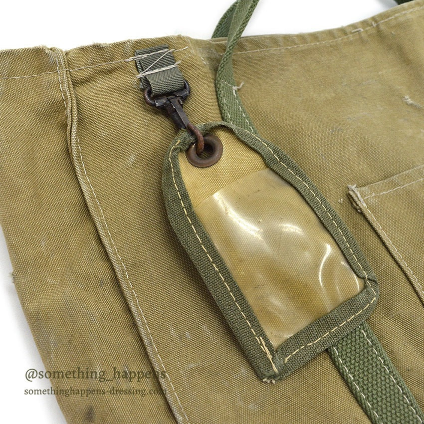 1950's~ MILITARY CANVAS TOTE BAG...