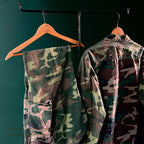 1960's USARMY ERDL JUNGLE FATIGUE JACKET MIX LEAF... MR