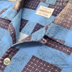 1950's PENNEY'S TOWNCRAFT PRINT FLANNEL SHIRT FADED...S