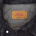1980's Levi's 70506-0259 BLACK DENIM JACKET... 42R