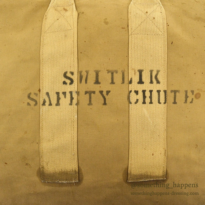 1940's WW2 SWITLIK PARACHUTE CANVAS BAG STENCIL ...
