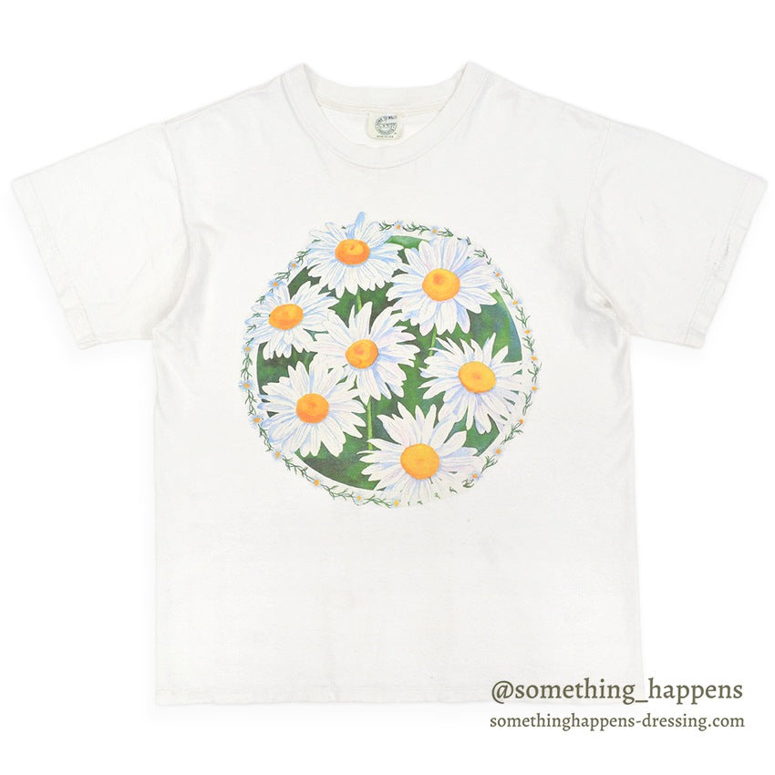 1990's DOWN TO EARTH PRODUCTS DAISY FLOWER PRINT T-SHIRT ... XL