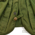 1980's COLUMBIA FISHING VEST OLIVE ... SMALL