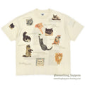 1990's REL-E-VANT PRODUCTS CAT PRINT T-SHIRT ... XX-LARGE