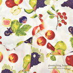 1980's BANANA REPUBLIC SAFARI & TRAVEL FRUIT PRINT S/S SHIRT ... L