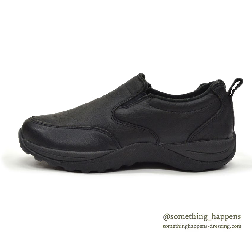 LLBEAN COMFORT BLACK LEATHER MOC SHOES ... 8 MEDIUM
