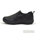 LLBEAN COMFORT BLACK LEATHER MOC SHOES ... 8 MEDIUM