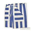 1990's MICHIGAN RAG CO. WIDE STRIPE EASY SHORTS...M