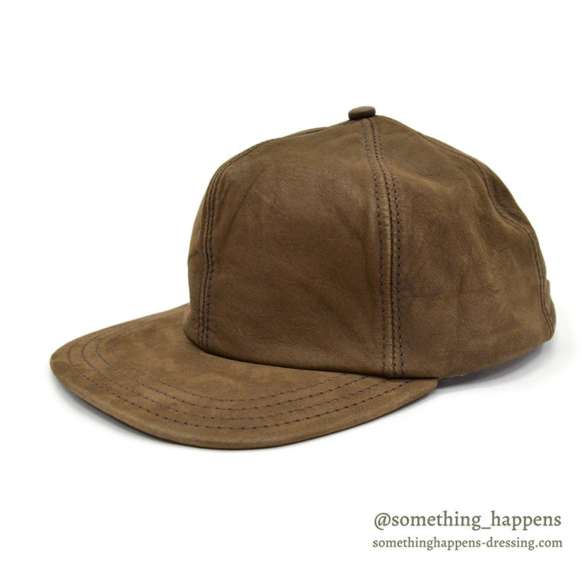 1980's ADVENTURE BOUND BROWN LEATHER CAP 1...