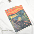1990s ONEITA Edvard Munch The Scream ART PRINT T-SHIRT ... XL