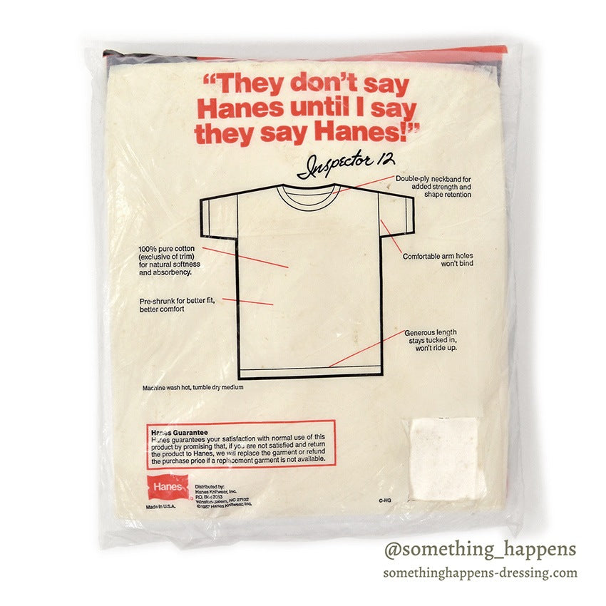 1980's DEADSTOCK HANES 3 PACK T-SHIRTS... LARGE