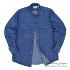 1980's ORVIS DENIM WORK SHIRT ... M