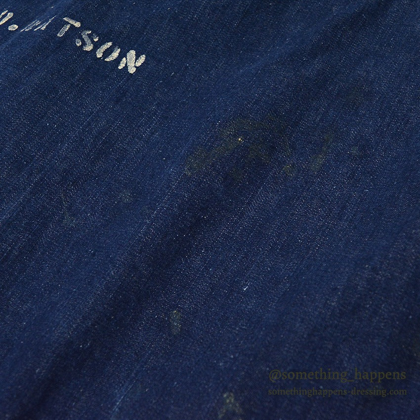 1940's USARMY WW2 DENIM BARRACKS BAG STENCIL...