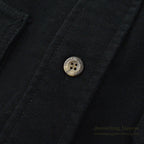 1990's COLD STORAGE BLACK CHAMOIS CLOTH SHIRT ... M