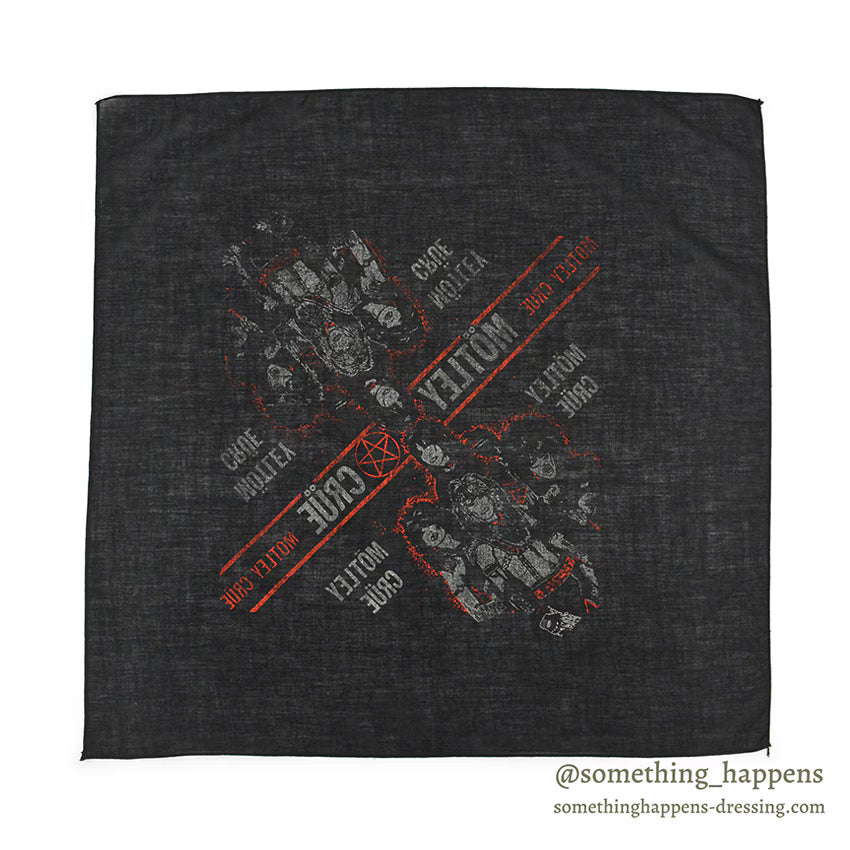 1980's MOTLEY CRUE PRINTED BANDANA...
