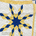 EIGHT POINT STAR PATCHWORK QUILT... 188cm/156cm