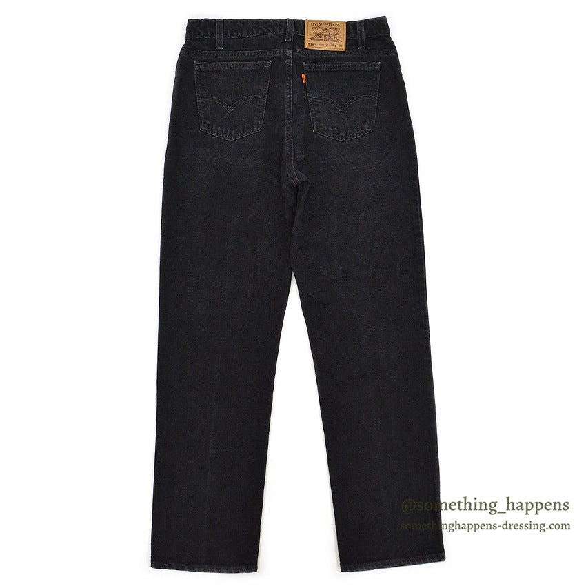 1990's Levi's 518 BLACK DENIM PANTS...W34/L32