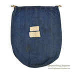 1910's USARMY WW1 ERA BLUE DENIM BARRACKS BAG HAND PAINT...