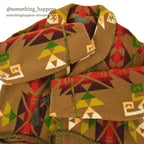 1920's PENDLETON INDIAN BLANKET COAT CHIEF BROWN ...