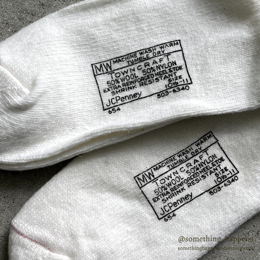 1960s Deadstock Towncraft Penneys Athletic Socks (2 pairs)