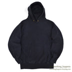 1990's CHAMPION DARK NAVY BLANK REVERSE WEAVE SWEAT PARKA... LARGE