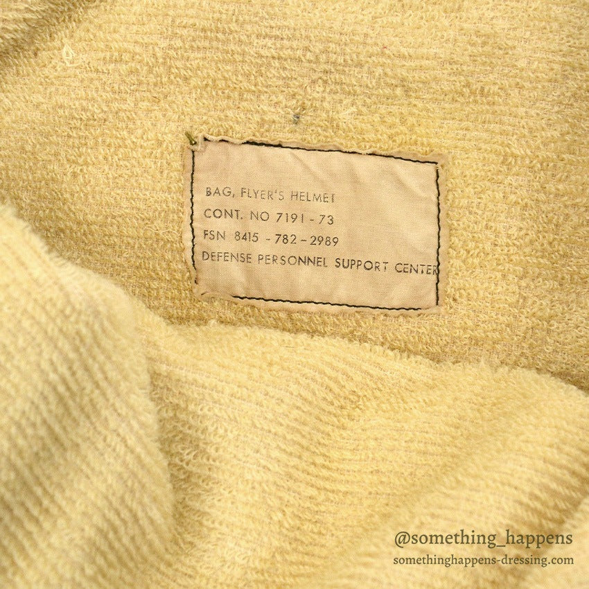 1970's USAF BAG, FLYER'S HELMET PILE LINING...