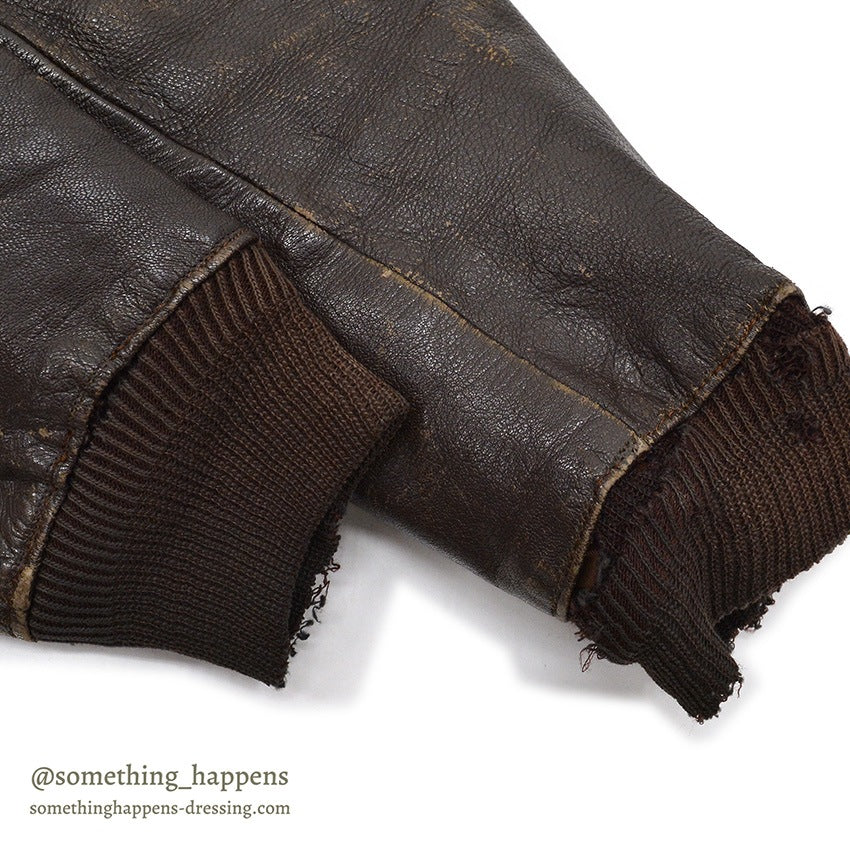 1950's~ LLBEAN GOAT SKIN LEATHER JACKET ... 44
