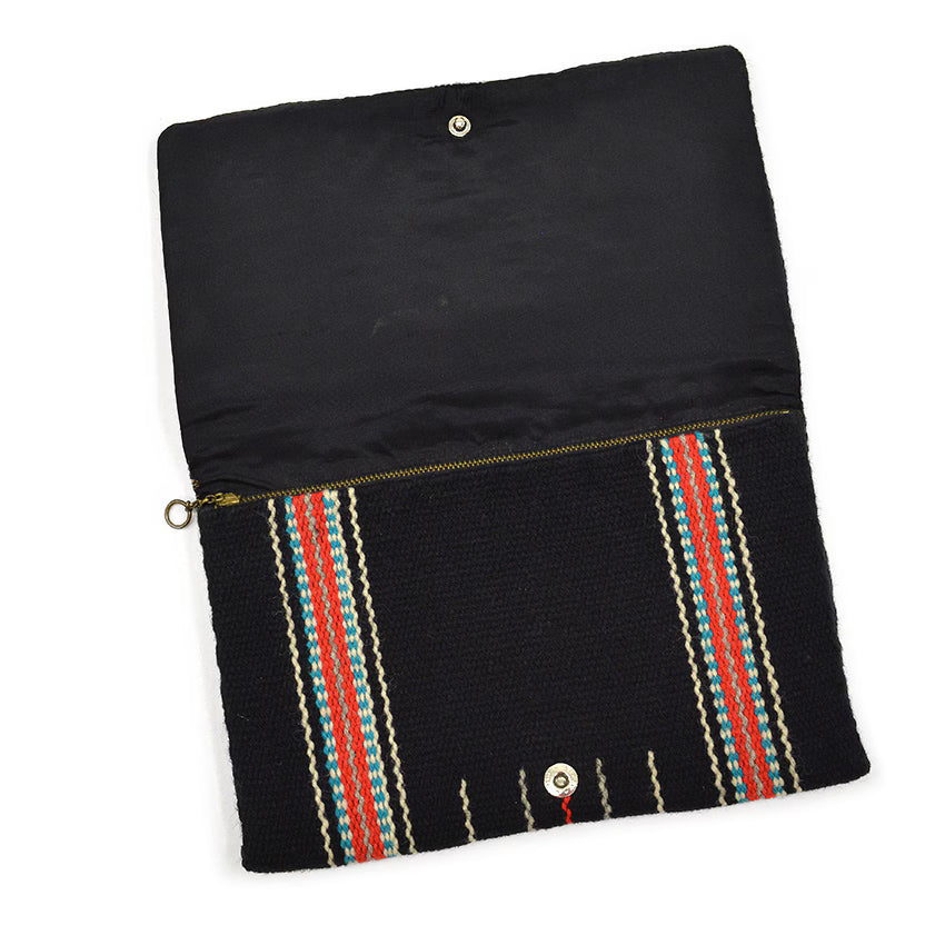 c.1940's GANS CRAFT CHIMAYO PURSE HAND WOVEN BLACK...