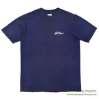 1980s Hanes LL Bean Cursive Logo T-Shirt Faded Navy ... L
