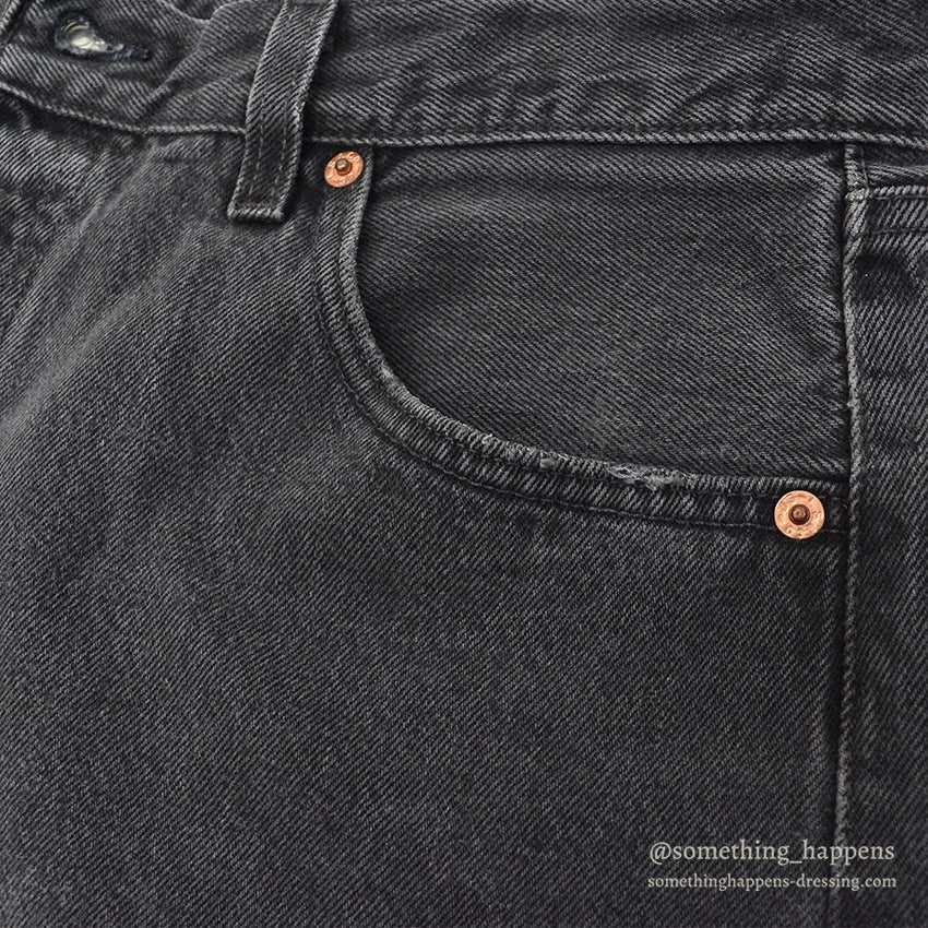 Levi's 501 BLACK DENIM PANTS FADED... W36/L30