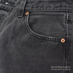 Levi's 501 BLACK DENIM PANTS FADED... W36/L30