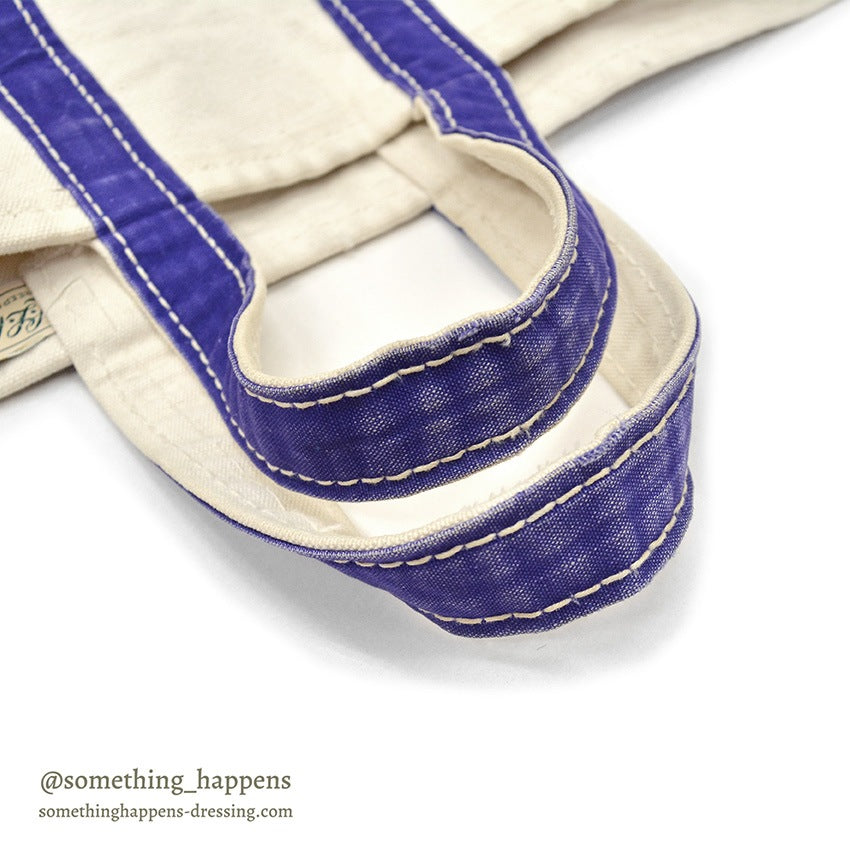 1970's LLBEAN BOAT AND TOTE PURPLE / ERROR TAG... LARGE