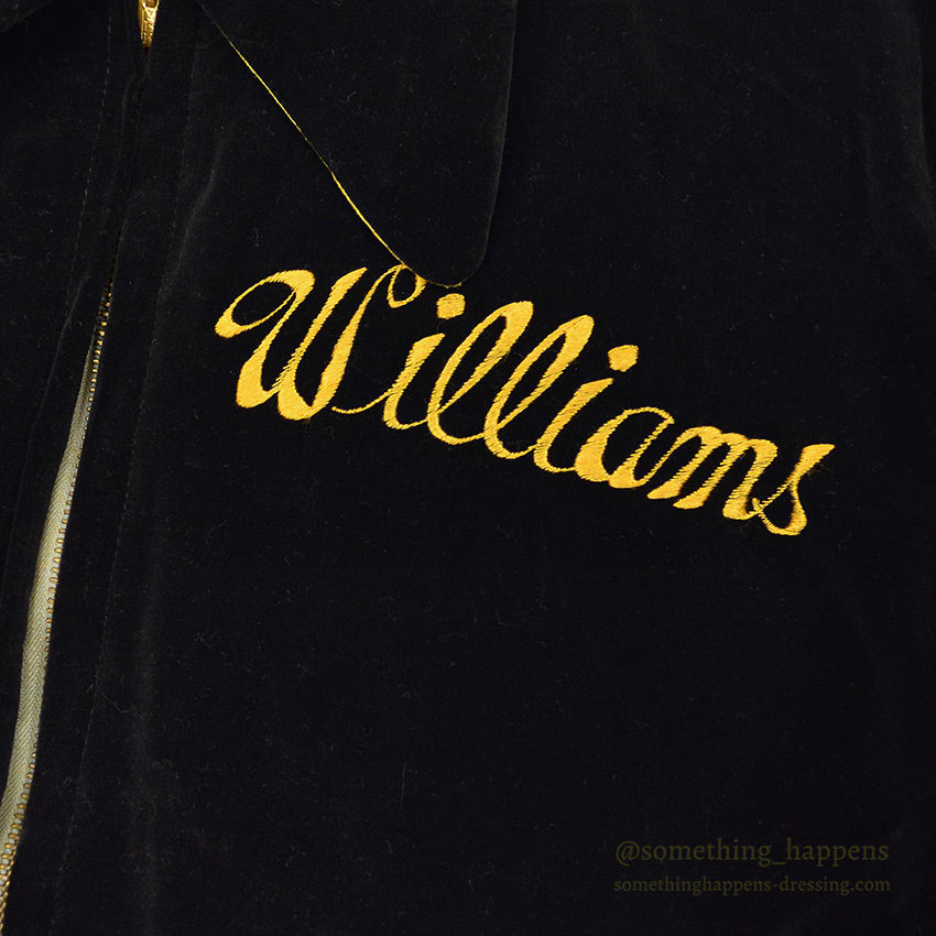 1950's JAPAN SOUVENIR JACKET スカジャン MILITARY U.S.S. ROSS 別珍 YKKジッパー ...