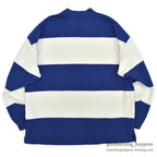 ~1990's GAP WIDE BLUE/WHITE STRIPE COTTON L/S TEE ... L