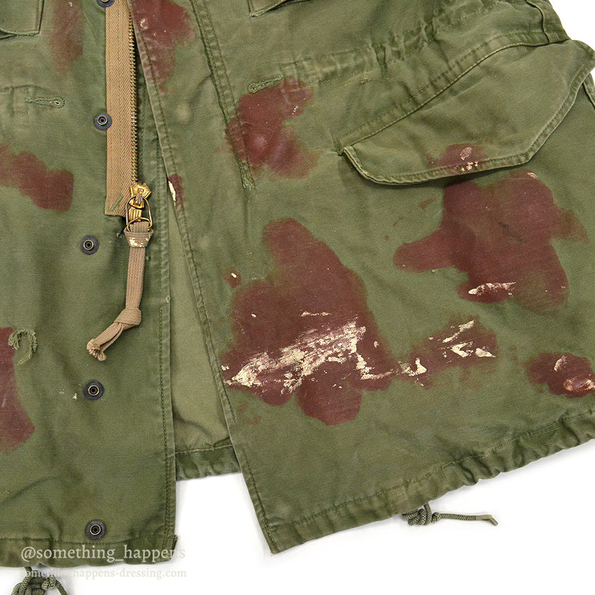 1950's USARMY M-51 HAND PAINTED CAMO FIELD JACKET... MR