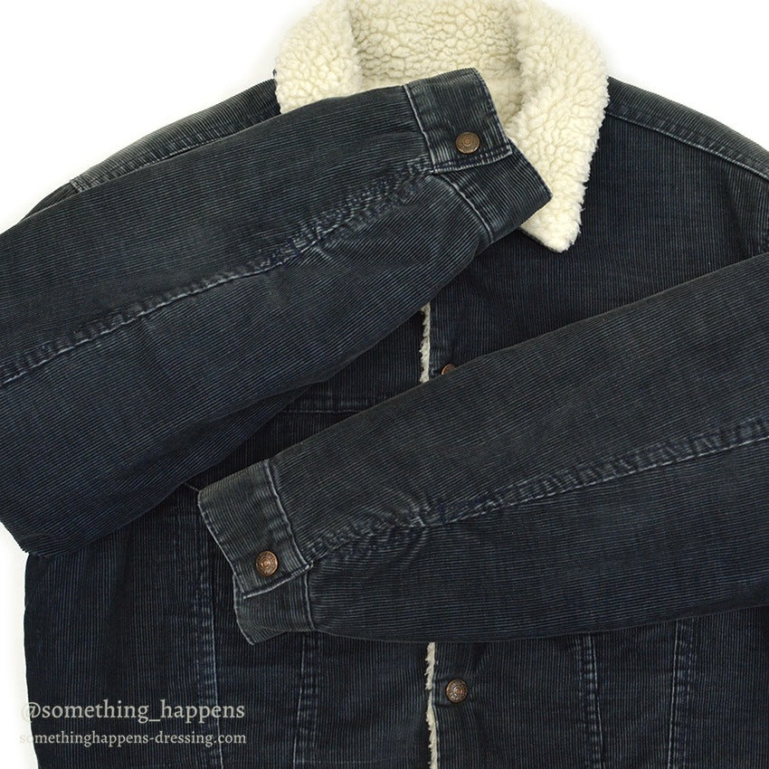 1970's LEVI'S 70605-1517 BIG-E CORDUROY BOA JACKET ... 44