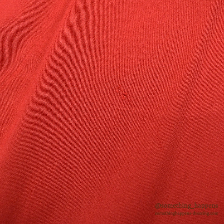 1950's TORNBERG RED RAYON GABARDINE SHIRT RARE SIZE ... XXL