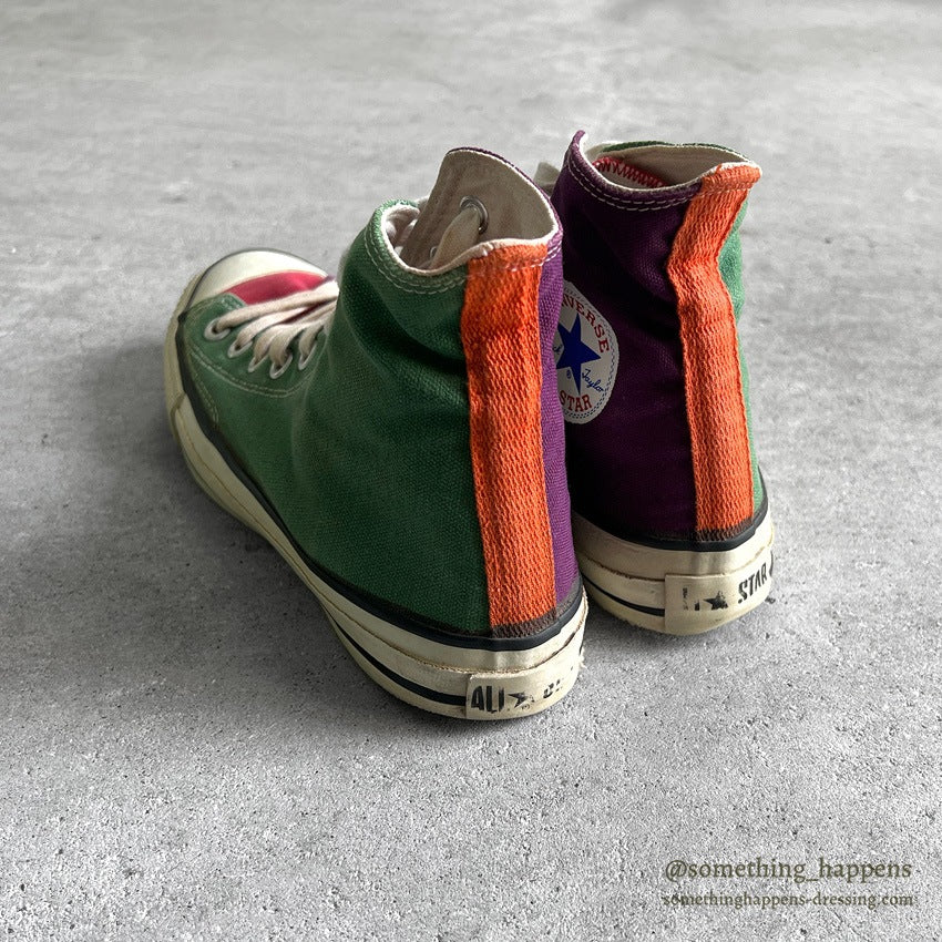 1980's CONVERSE ALL STAR MULTI CRAZY PATTERN HI... 7 1/2