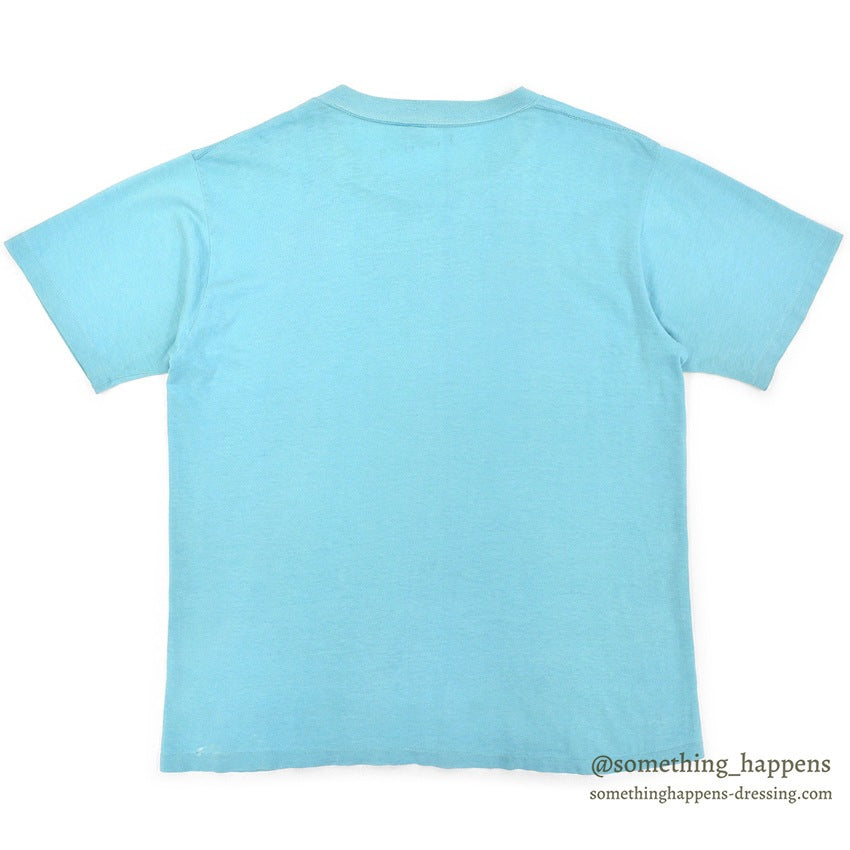 1960's TOWNCRAFT PENNEY'S LIGHT BLUE BLANK T-SHIRT ... MEDIUM
