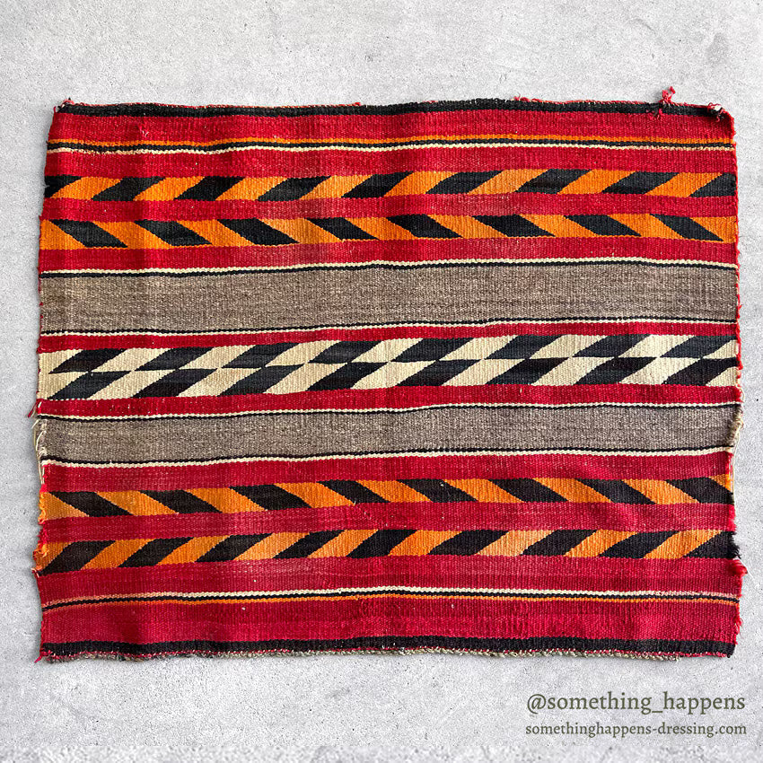 c.1900's NAVAJO RUG TRANSITIONAL SADDLE BLANKET ... 87cm/68cm