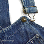1950's HERCULES DENIM OVERALL SUN FADED ... W38/L28