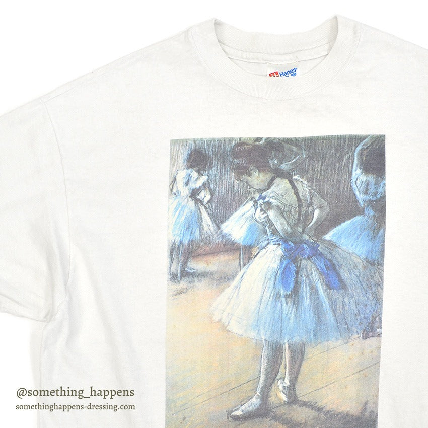 1990's HANES エドガー・ドガ リハーサル中の踊り子 ART T-SHIRT ... XL