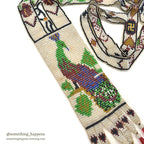 NATIVE AMERICAN SEED BEADS NECKLACE WHIRLING LOGS...