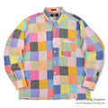 1980's ORVIS CRAZY PATCHWORK B/D SHIRT...L